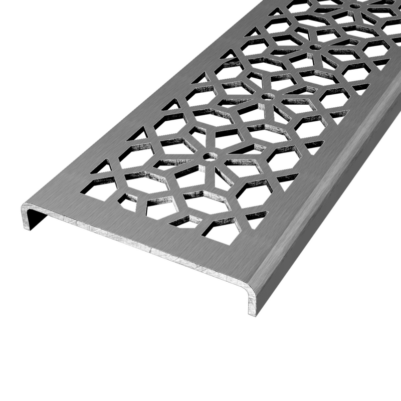 Blossom 304 Stainless Steel Channel Drain Grate 75 x 913mm (3 Inch)