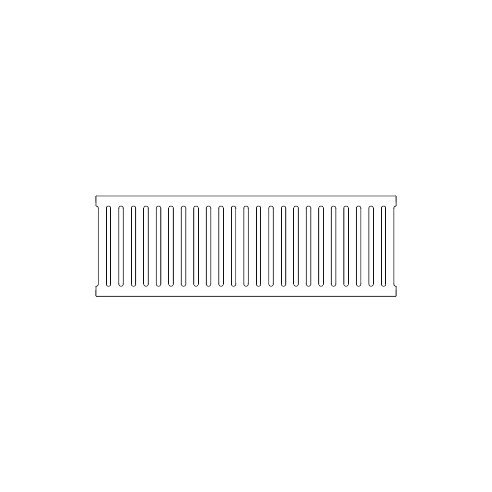 Classic Jonite Stone Bathroom Grate 600 x 200mm (24 x 8 Inch)