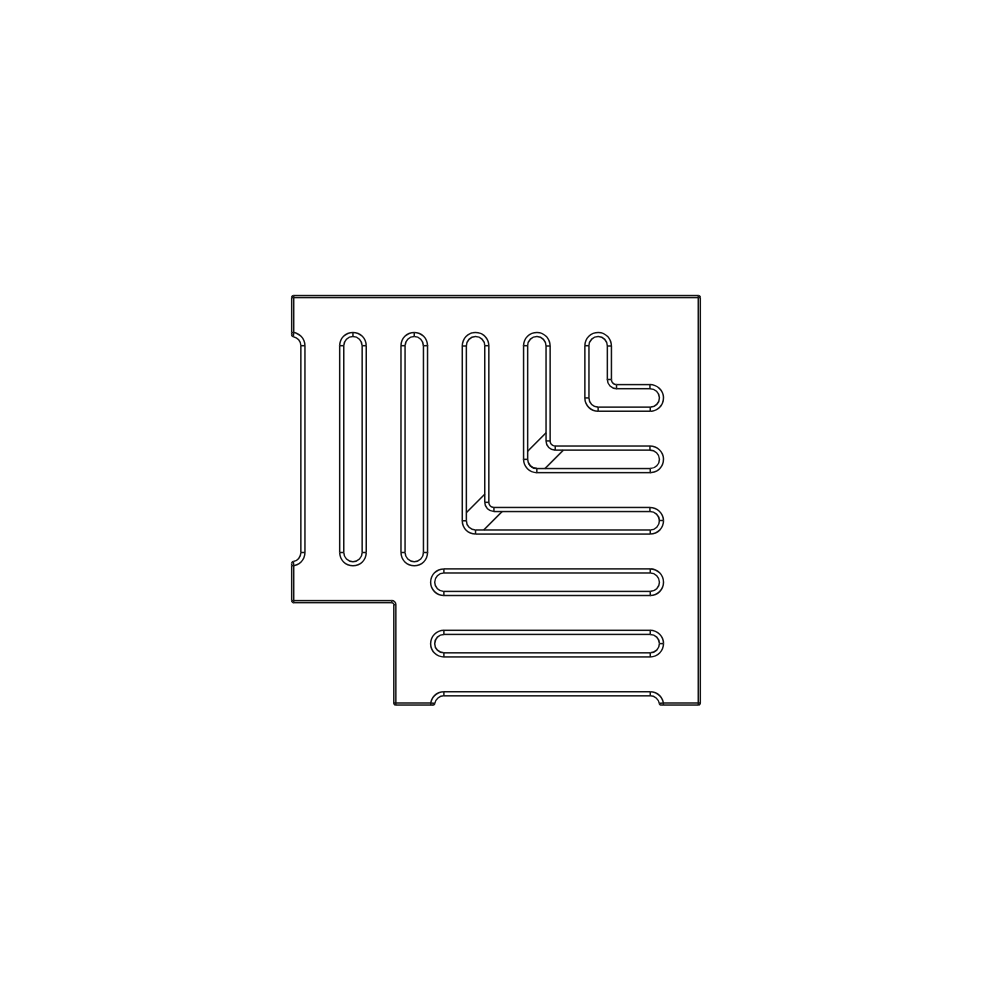 Classic Jonite Stone Corner Pool Grate 200 x 200mm (8 x 8 Inch)