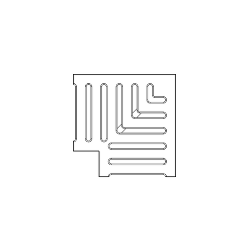 Classic Jonite Stone Corner Pool Grate 200 x 200mm (8 x 8 Inch)