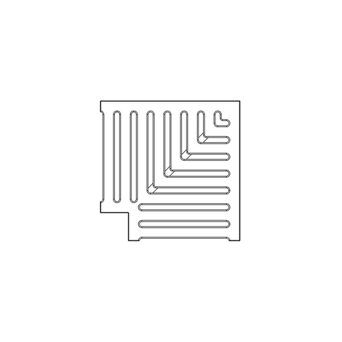 Classic Jonite Stone Corner Pool Grate 250 x 250mm (10 x 10 Inch)