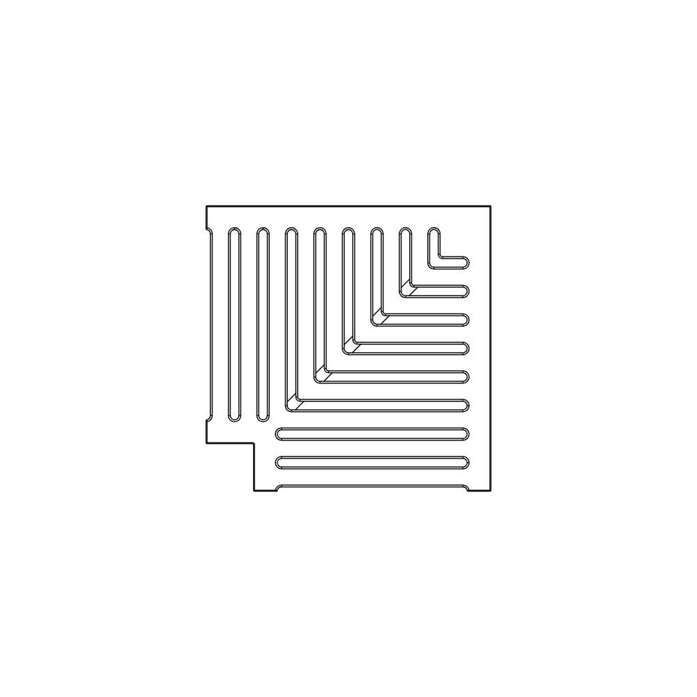 Classic Jonite Stone Corner Pool Grate 300 x 300mm (12 x 12 Inch)