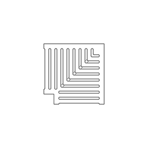 Classic Jonite Stone Corner Pool Grate 300 x 300mm (12 x 12 Inch)