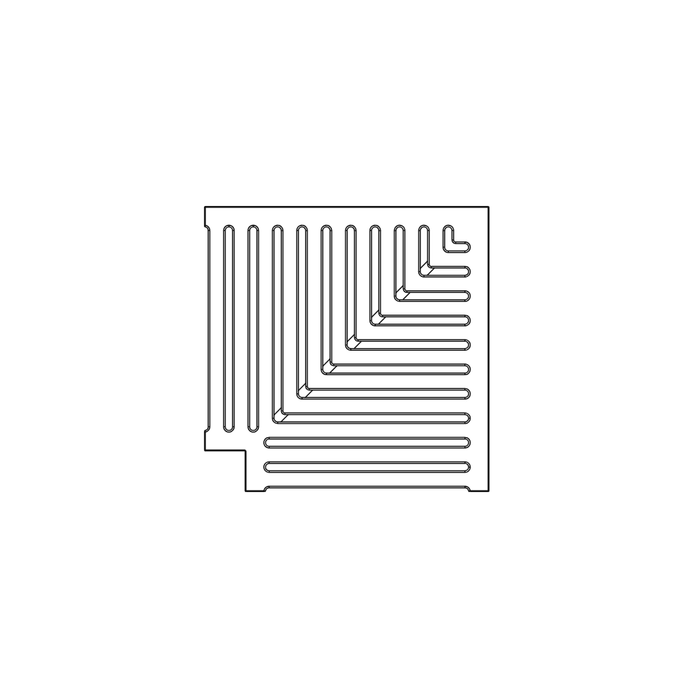 Classic Jonite Stone Corner Pool Grate 350 x 350mm (14 x 14 Inch)