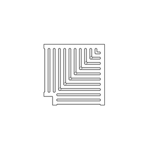 Classic Jonite Stone Corner Pool Grate 350 x 350mm (14 x 14 Inch)