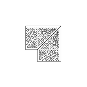 Cobble Jonite Stone Corner Pool Grate 450 x 450mm (18 x 18 Inch)