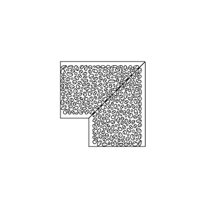 Driftstone Jonite Stone Corner Pool Grate 450 x 450mm (18 x 18 Inch)