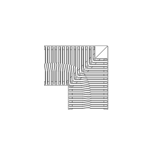Tidal Jonite Stone Corner Pool Grate 400 x 400mm (16 x 16 Inch)