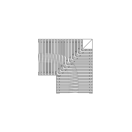 Tidal Jonite Stone Corner Pool Grate 450 x 450mm (18 x 18 Inch)