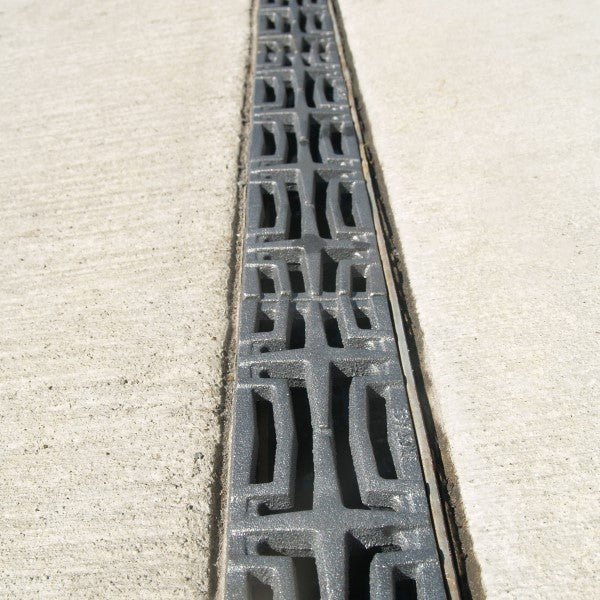 Carbochon Cast Iron Channel Drain Grate 358 x 75mm (14 x 3 Inch)