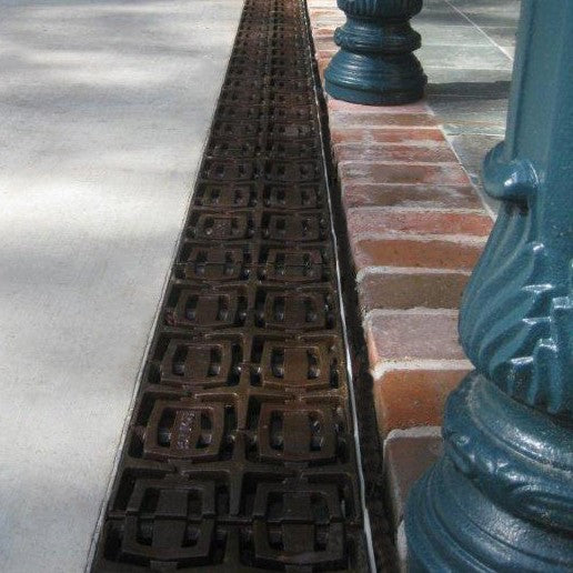Carbochon Cast Iron Channel Drain Grate 499 x 200mm (20 x 8 Inch)