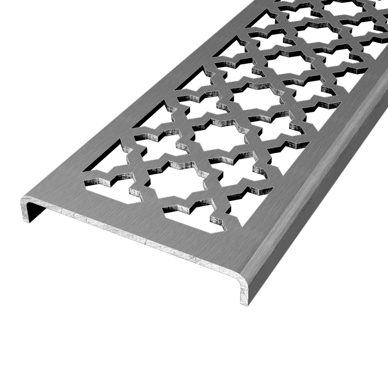 Columbus 304 Stainless Steel Channel Drain Grate 75 x 913mm (3 Inch)