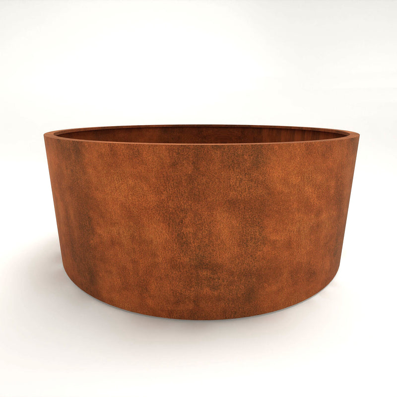 Corten Steel Henley Cylindrical Planter