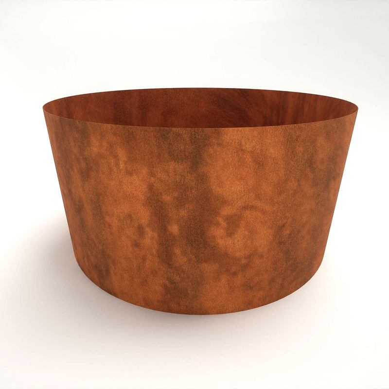 Corten Steel Hampton Bottomless Cylindrical Planter