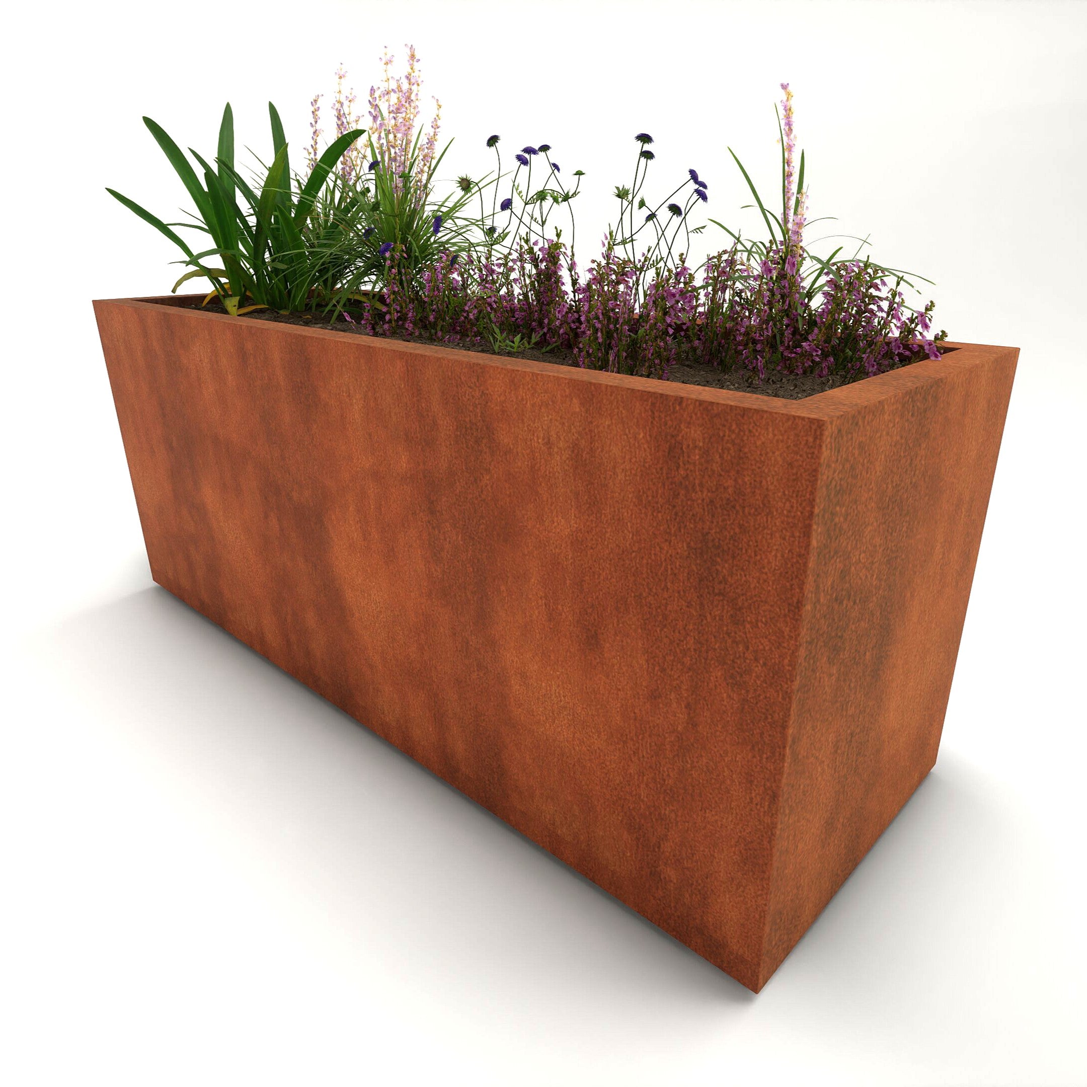 Lateral Design Corten Steel Arden Trough Planter – Lateral Design Studio
