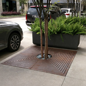 Divisadero Cast Iron Square Tree Grate 1826mm Heel Proof (72 Inch)