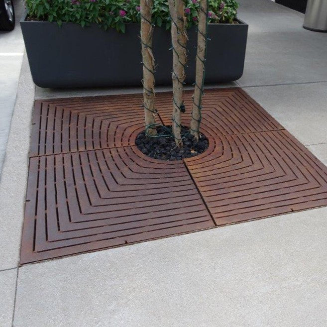 Divisadero Cast Iron Square Tree Grate 1826mm Heel Proof (72 Inch)
