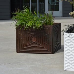 Divisadero Cast Ductile Iron Planter Box 610 x 457mm (24 x 18 Inch)