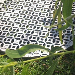 Oblio Couvercle de caniveau rond en fonte 115 mm anti-talon (4 pouces)