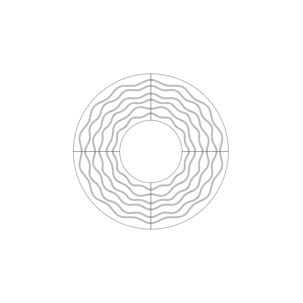 Flusso Jonite Stone Round Tree Grate 2000mm Diameter (79 Inch)