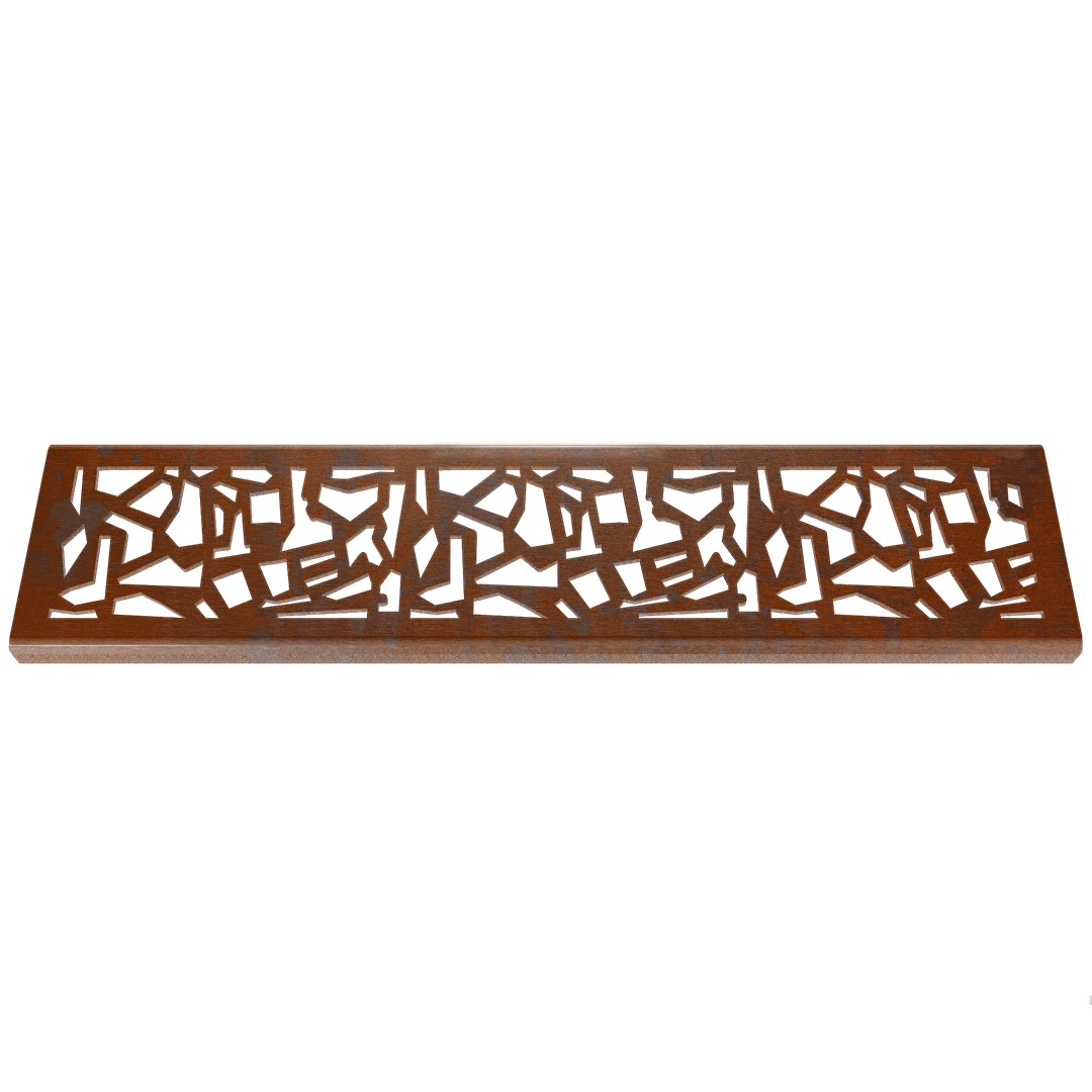 Flint Corten Steel Channel Drain Grate 75 x 913mm (3 Inch)