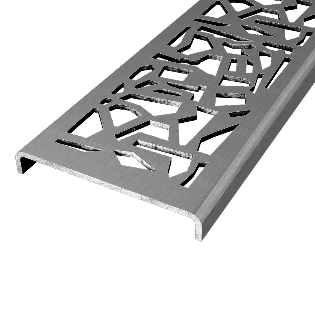 Flint 304 Stainless Steel Channel Drain Grate 75 x 913mm (3 Inch)