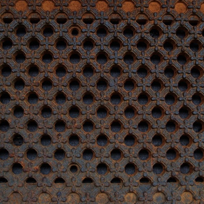 Flower Grid Cast Iron Channel Drain Grate 498 x 223mm (20 x 9 Inch)