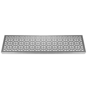 Geo Rectangular 304 Stainless Steel Channel Drain Grate 125 x 1000mm (5 Inch)