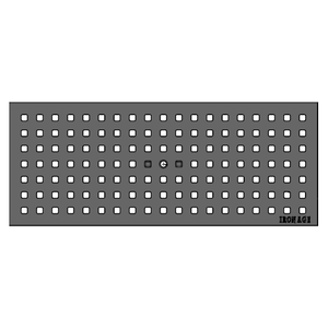 Grid Cast Iron Channel Drain Grate 508 x 203mm (20 x 8 Inch)