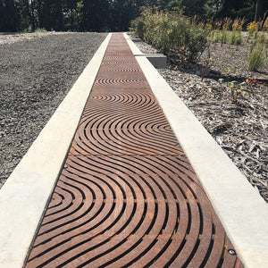 Ground Swell Heavy Duty Cast Iron Channel Drain Grate 633 x 456mm Heel Proof (25 x 18 Inch)
