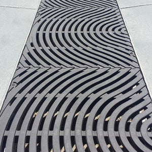 Ground Swell Heavy Duty Cast Iron Channel Drain Grate 633 x 456mm Heel Proof (25 x 18 Inch)