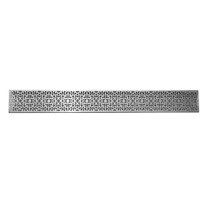 [CLEARANCE] Crossword 304 Stainless Steel Channel Drain Grate 125 x 1000mm (5 Inch)