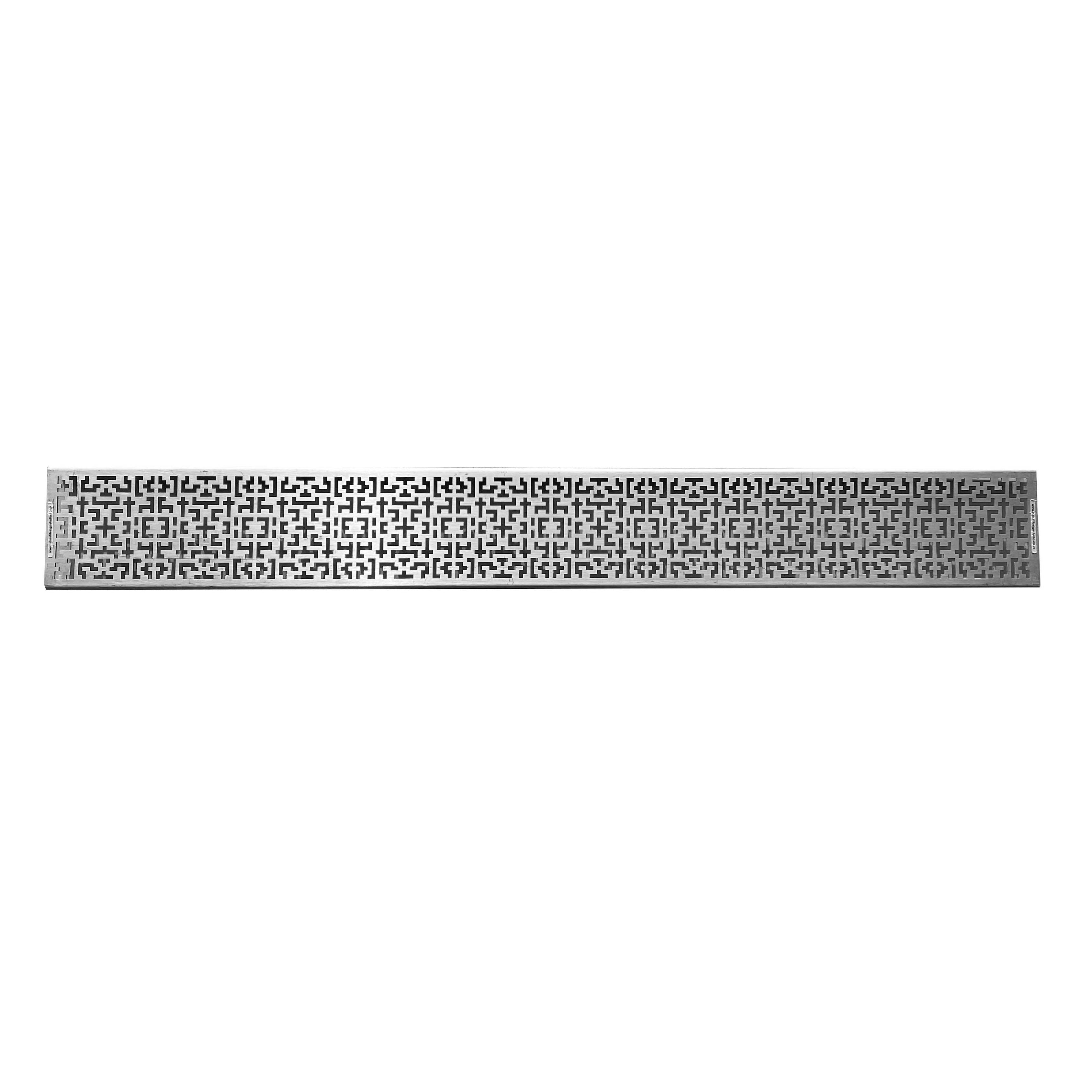 [CLEARANCE] Crossword 304 Stainless Steel Channel Drain Grate 125 x 1000mm (5 Inch)