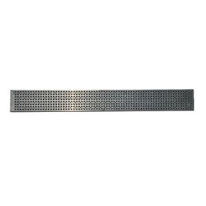 [CLEARANCE] Geo Squares 304 Stainless Steel Channel Drain Grate 125 x 1000mm (5 Inch)