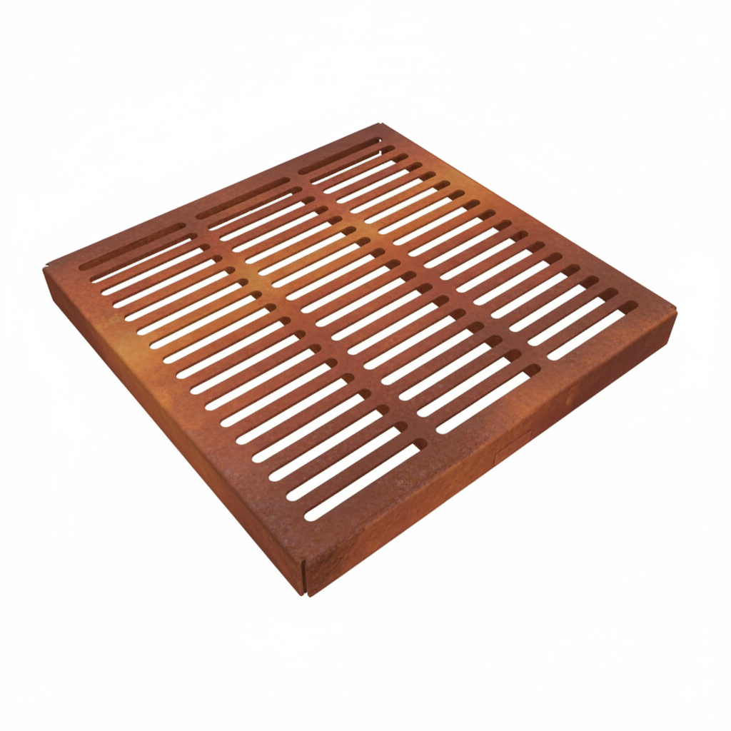 Couvercle de caniveau carré en fonte créole 297 mm (12 pouces)