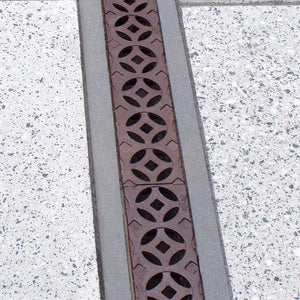 Interlaken Cast Iron Channel Drain Grate 278 x 75mm (11 x 3 Inch)