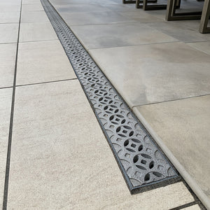 Interlaken Cast Iron Channel Drain Grate 454 x 104mm (18 x 4 Inch)