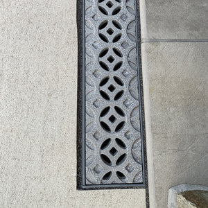 Interlaken Cast Iron Channel Drain Grate 454 x 104mm (18 x 4 Inch)