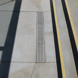 Interlaken Cast Iron Channel Drain Grate 608 x 149mm (24 x 6 Inch)