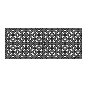 Interlaken Cast Iron Channel Drain Grate 498 x 200mm (20 x 8 Inch)