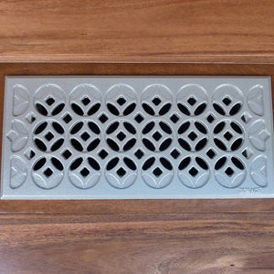 Interlaken Cast Iron Floor Register Grate 245 x 92mm (10 x 4 Inch)