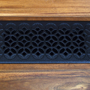 Interlaken Cast Iron Floor Register Grate 245 x 92mm (10 x 4 Inch)