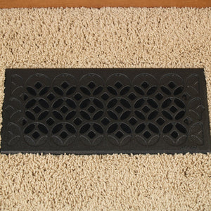 Interlaken Cast Iron Floor Register Grate 245 x 92mm (10 x 4 Inch)