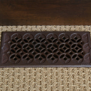 Interlaken Cast Iron Floor Register Grate 245 x 92mm (10 x 4 Inch)