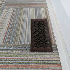 Interlaken Cast Iron Floor Register Grate 295 x 92mm (12 x 4 Inch)