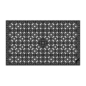 Interlaken Heavy Duty Cast Iron Channel Drain Grate 496 x 302mm (20 x 12 Inch)