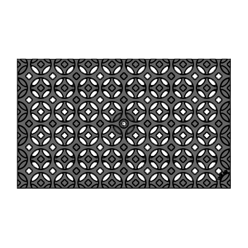 Interlaken Heavy Duty Cast Iron Channel Drain Grate 496 x 302mm (20 x 12 Inch)