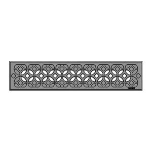 Interlaken Cast Iron Floor Register Grate 346 x 41mm (14 x 2 Inch)