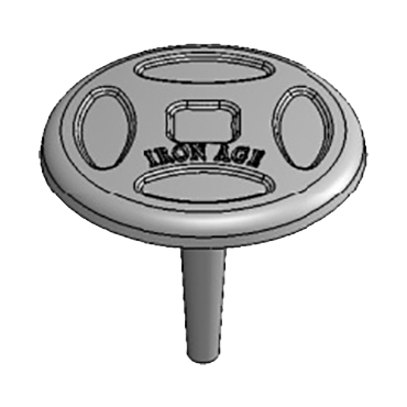 Interlaken Cast Iron Raised Pavement Marker 102mm (4 Inch)