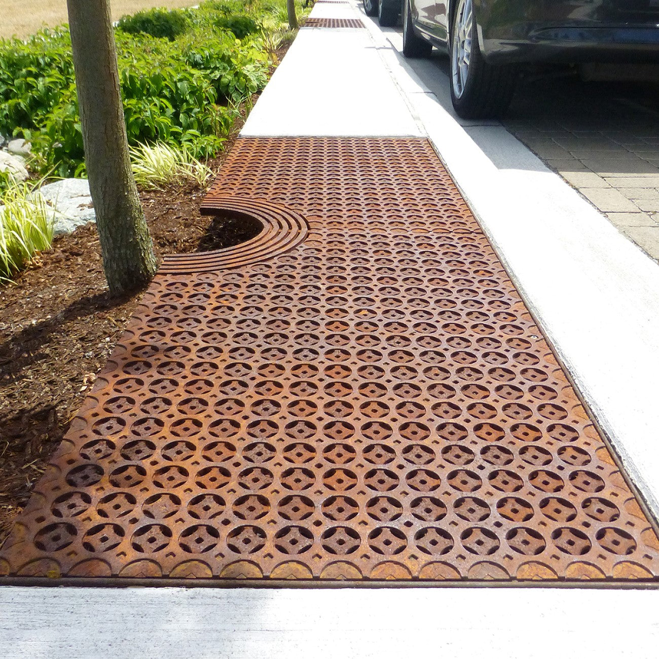 Interlaken Cast Iron Tree Grate 1829 x 1219mm Heel Proof (72 x 48 Inch)